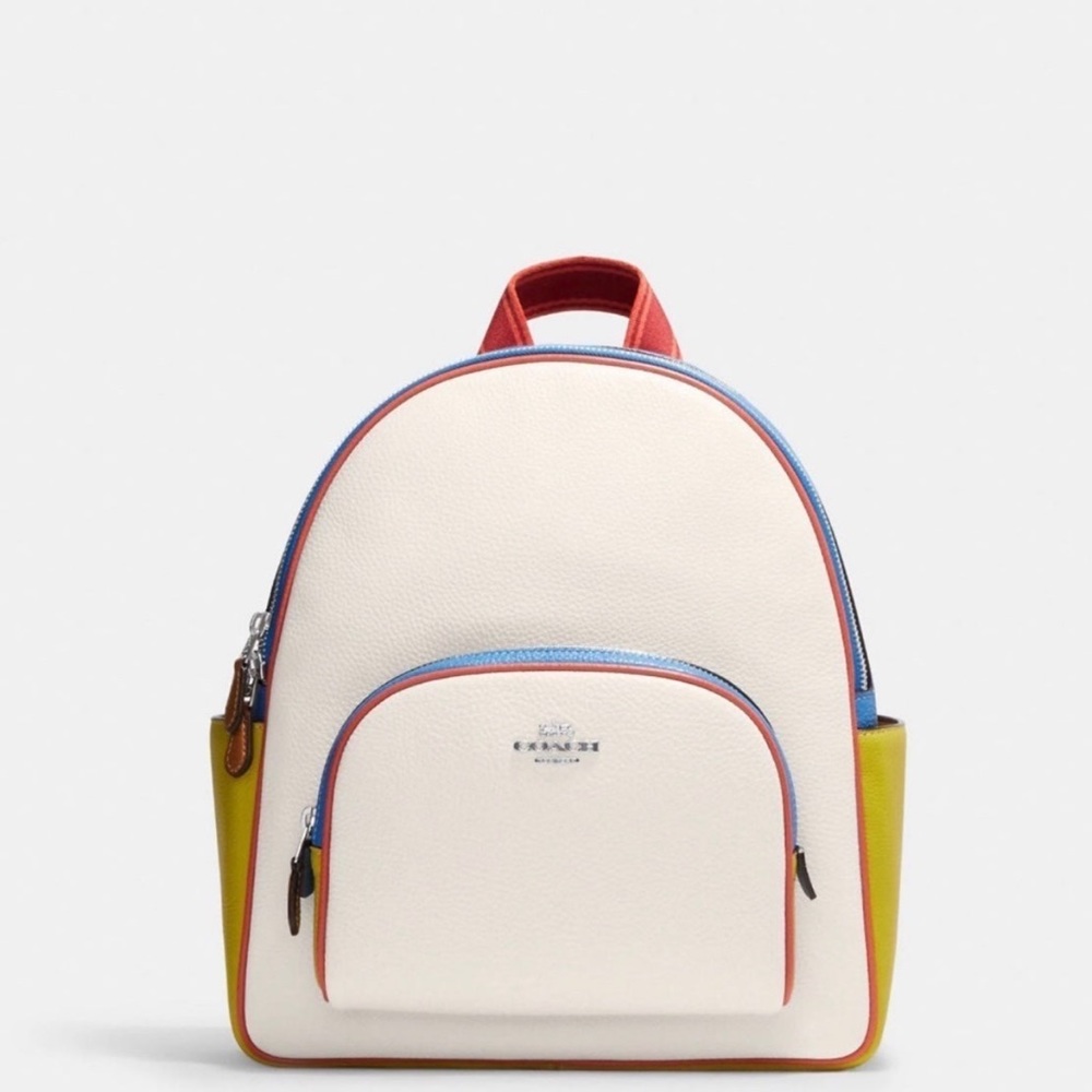 New Coach Colorblock Court Backpack NWT